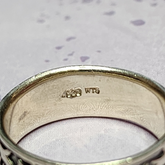 Thorns Design Sterling Men's Ring - Picture 6 of 6